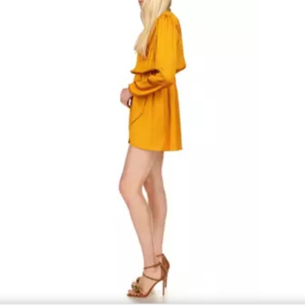 Michael Kors Gold Long Sleeve Mini Dress